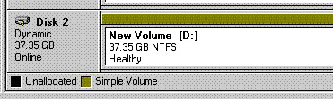 A working hardware-based RAID 0 volume