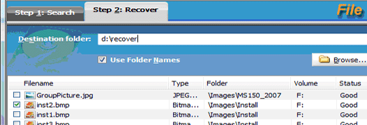 Restore folder name 