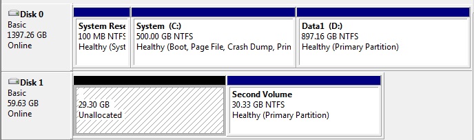 Detected drives are shown in Disk Manager