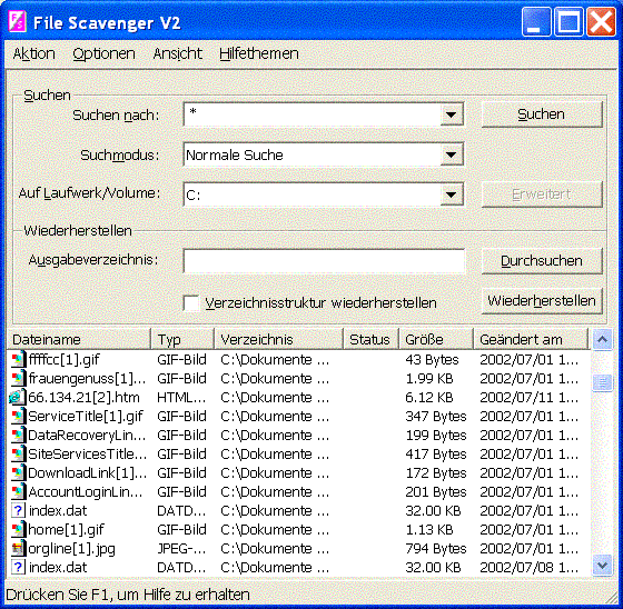 Screen shot