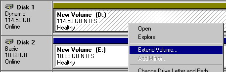 Right-click on volume D and choose to extend it