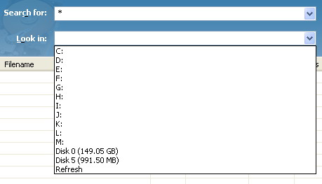 Select a drive letter or disk number