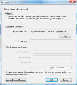 Choose a licensing mode