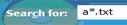 Search specification 