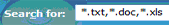 Search specification 