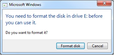 Do you want to format it?