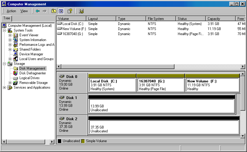 A hardware RAID without a drive letter